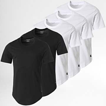 Jack And Jones - Lote de 5 camisetas oversize Noa Blanco Negro