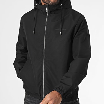 Jack And Jones - Veste Zippée Capuche Elegacy Light Noir
