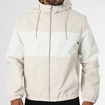 Jack And Jones - Veste Zippée Capuche Elegacy Light Beige