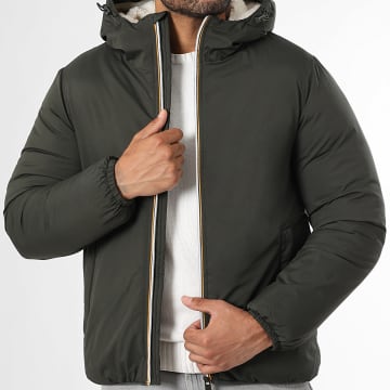 LBO - Parka corta con capucha 0003 Verde caqui