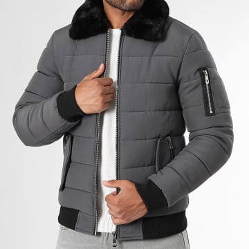 LBO - Doudoune Fur Collar 0010 Anthracite Grey