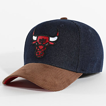 Mitchell and Ness - Gorra Jean HP9529 Chicago Bulls Azul Crudo Marrón