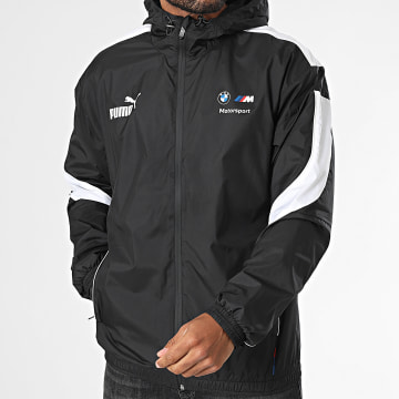 Puma - Veste Zippée Capuche A Bandes BMW Motorsport 630611 Noir