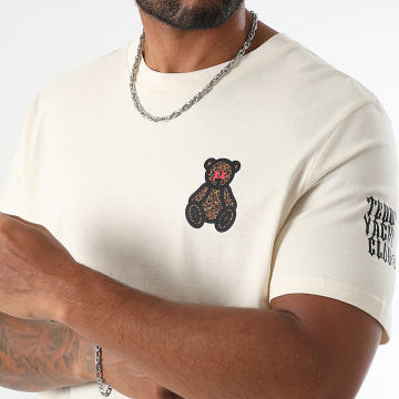 Teddy Yacht Club - Tee Shirt Oversize Large Cheetah Small Beige