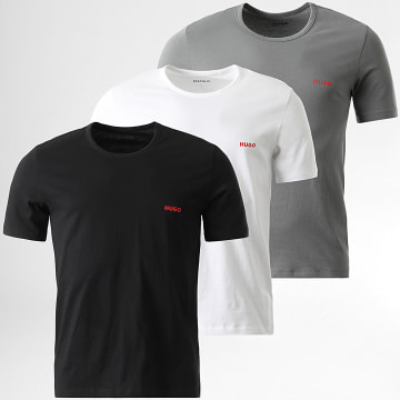 HUGO - Lot De 3 Tee Shirts 50532811 Noir Gris Blanc