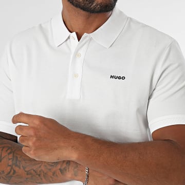 HUGO - Polo Manches Courtes Donos 50466182 Blanc