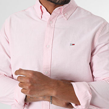 Tommy Jeans - Chemise Manches Longues Regular Oxford 0667 Rose