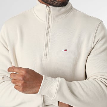Tommy Jeans - Sudadera polar con cremallera 0339 Beige