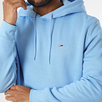 Tommy Jeans - Sudadera polar con capucha Flag 0742 Azul claro