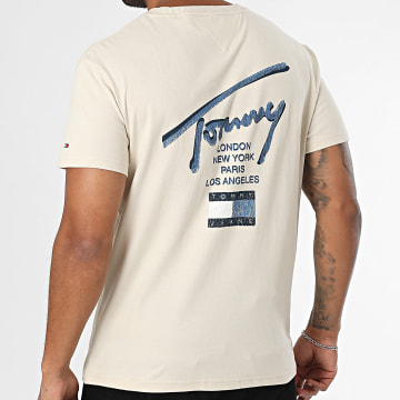Tommy Jeans - Tee Shirt Sign City 1106 Beige