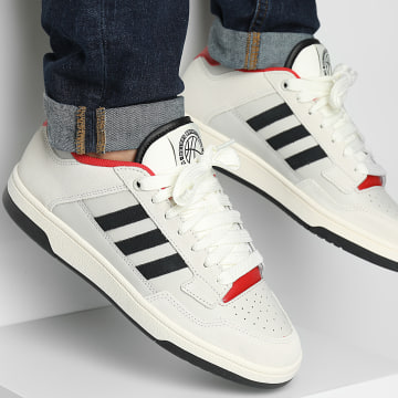 Adidas Sportswear - Baskets Rapid Court Low JR3158 Grey One Core Black Collegiate Red