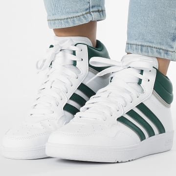Adidas Sportkleding - Damestrainers Hoops 4.0 Mid J JI0905 Footwear White Core Green Grey Two