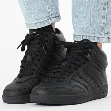 Adidas Sportkleding - Dames-Hoops 4.0 Mid J JQ5215 Core Black Footwear White Sneakers