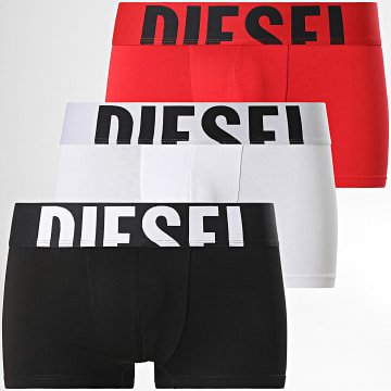 Diesel - 3er-Pack Boxershorts A15380-0WIAN Schwarz Weiß Rot