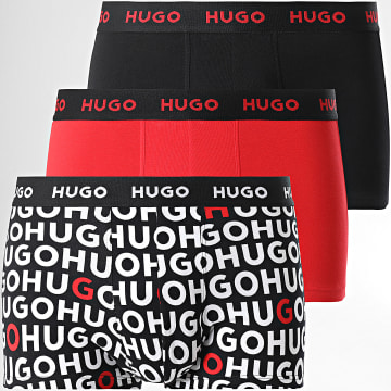 HUGO - Lot De 3 Boxers 50532550 Noir Rouge