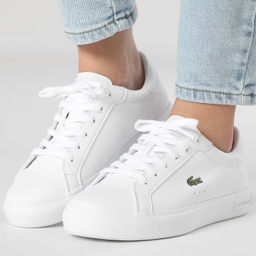 Lacoste - Zapatillas Powercourt 0721 Blanco, mujer