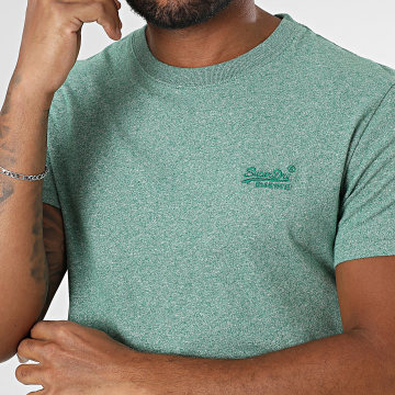 Superdry - Essential Logo Embroidery Tee M1011245A Verde jaspeado
