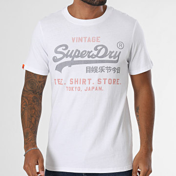 Superdry - M1012212A Camiseta Heritage Blanca