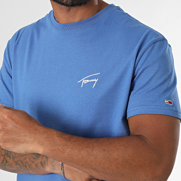 Tommy Jeans - Tee Shirt Signature 1140 Bleu
