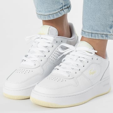 Lacoste - Baskets Femme L001 Set 125 White Light Yellow