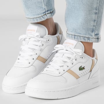 Lacoste - Baskets Femme T-Clip Set 224 White Natural