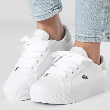 Lacoste - Baskets Femme Ziane Platform 125 White Light Green