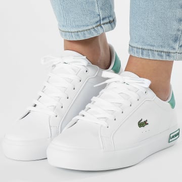 Lacoste - Baskets Femme Powercourt 224 White Green