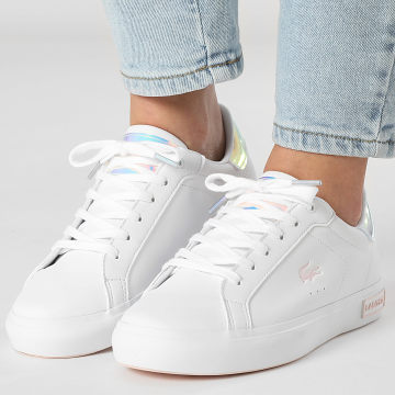 Lacoste - Baskets Femme Powercourt 124 White Light Pink