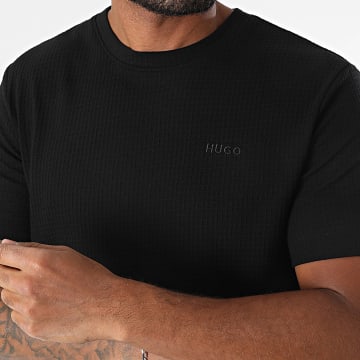 HUGO - Camiseta Austin Waffle 50532011 Negro