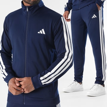 Adidas Sportswear - Ensemble De Survetement A Bandes 3 Stripes JI8859 Bleu Marine