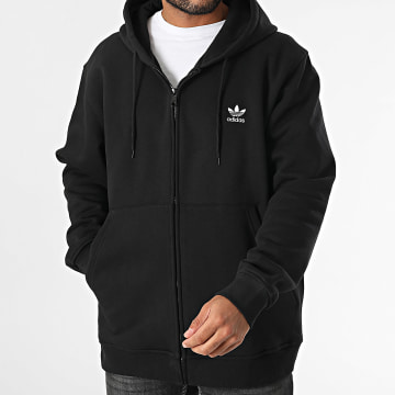 Adidas Originals - Essential IW5791 Sudadera con capucha y cremallera Negro