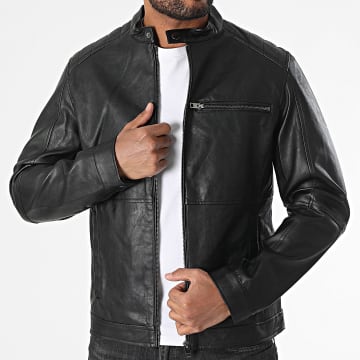 Jack And Jones - Chaqueta motera Dylan Negra
