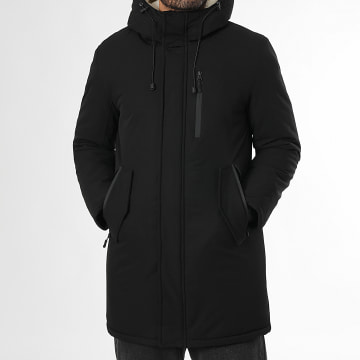 LBO - Sherpa 0016 Parka negra con capucha