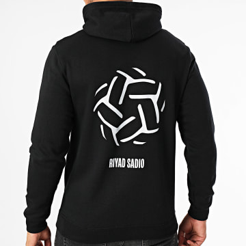 ASHE 22 - Riyad Sadio Felpa nera bianca con cappuccio e CD gratuito