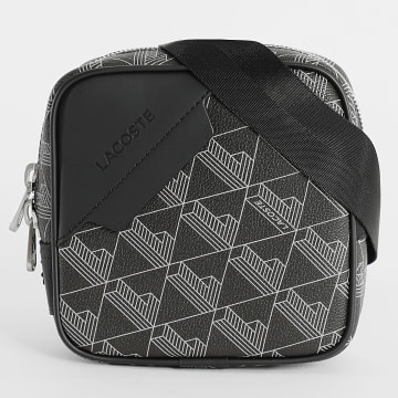 Lacoste - Sacoche Monogram Noir Gris