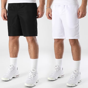 LBO - Lot De 2 Shorts Jogging Diamant 0363 Noir Blanc