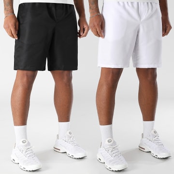 LBO - Lot De 2 Shorts Jogging Diamant 0363 Noir Blanc