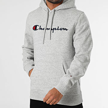 Champion - Sweat Zippé A Capuche 220255 Gris Chiné