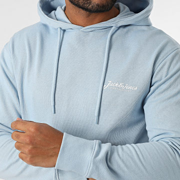 Jack And Jones - Sweat Capuche Beau Bleu Clair