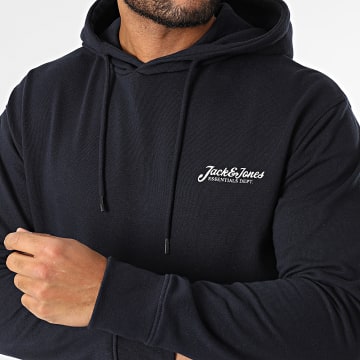 Jack And Jones - Sweat Capuche Beau Bleu Marine