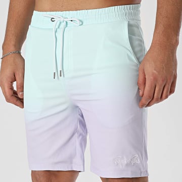 Project X Paris - Short De Bain 2542040 Vert Turquoise Violet