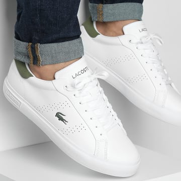 Lacoste - Zapatillas Powercourt 2.0 1251 Blanco Caqui