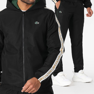 Lacoste - Ensemble De Survetement Logo Crocodile Noir