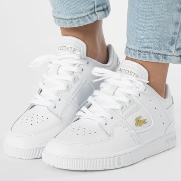 Lacoste - Baskets Femme Court Cage 125 White Gold