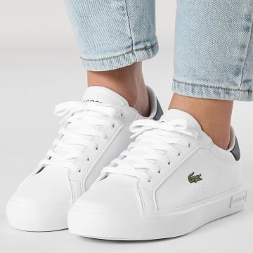Lacoste - Baskets Femme Powercourt 125 White Black