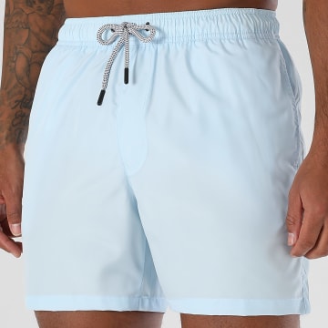 LBO - Short De Bain Uni 0354 Bleu Clair