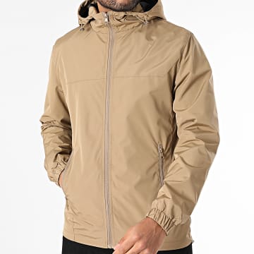Classic Series - Jacke mit Reißverschluss und Kapuze Hellbraun