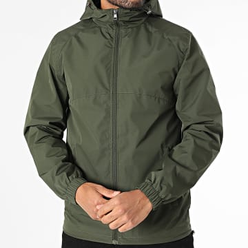 Classic Series - Jacke mit Reißverschluss und Kapuze Khaki Grün