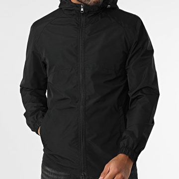 Classic Series - Jacke mit Reißverschluss und Kapuze Schwarz