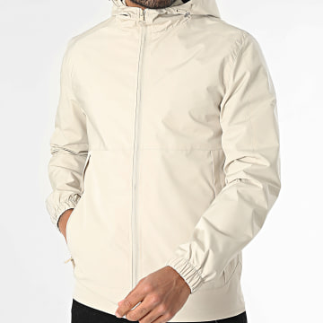 Classic Series - Jacke mit Reißverschluss und Kapuze Beige